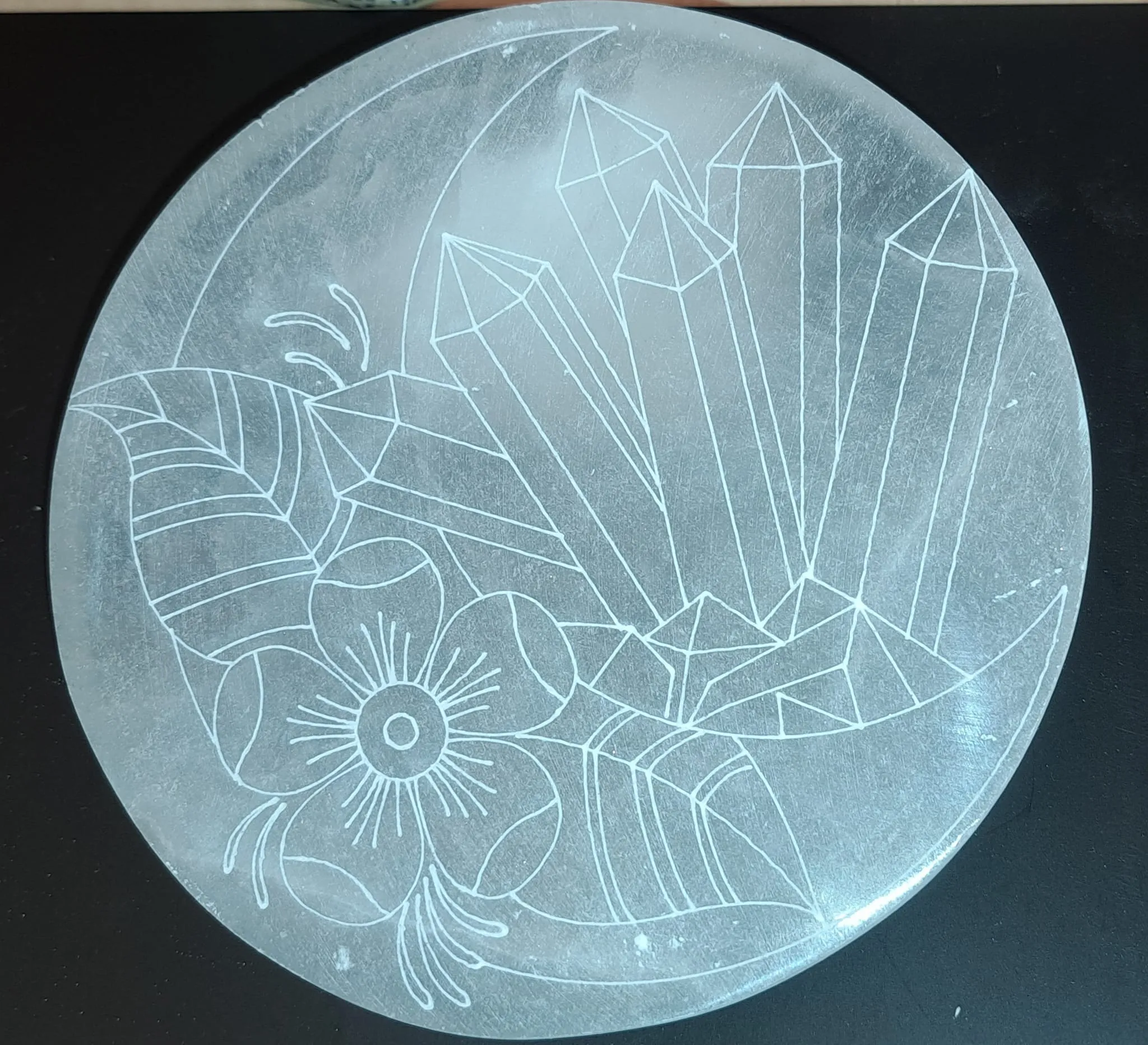 Plaque dessin mineraux